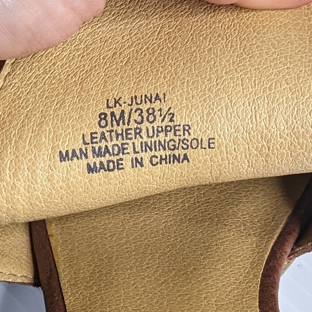 Lucky Brand Brown Open-Toe Block Heel Booties - Picture 10 of 10